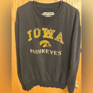 Black Iowa Hawkeyes Crewneck